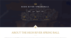 Desktop Screenshot of highriverspringball.com