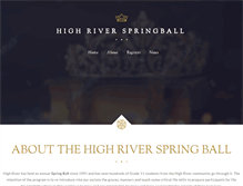 Tablet Screenshot of highriverspringball.com